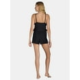 thumbnail image 5 of Time and Tru Women's and Women's Plus One Piece Swim Romper, Sizes XS-3X, 5 of 5
