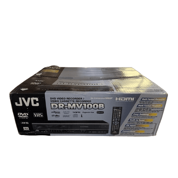 JVC DR-MV100B DVD/VCR Combo Recorder w/ Built-In Tuner