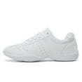 thumbnail image 6 of GlideMoves Cheer Shoes Girls White Jump Tumbling Women Exercise Aerobic Fitness Dance Training Youth School Student Team Athletic Competition SG02 Little Kid Size 12.5, 6 of 7