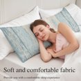 thumbnail image 4 of Slate Blue Wooden Body Pillow Cover, Pillowcase Protectors with Zipper, Breathable Decorative Throw Pillow Case Cover, Farmhouse Brown Vintage Distressed Pillow Shams for Couch Sofa 20x60Inch, 4 of 9