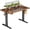 Brown, variant on Electric Stand up Desk, 55'' Wide Desktop with Adjustable Height, Standing Computer Desk for Home Ofiice, White