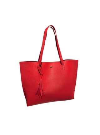 Big Large Red Tote Handbag