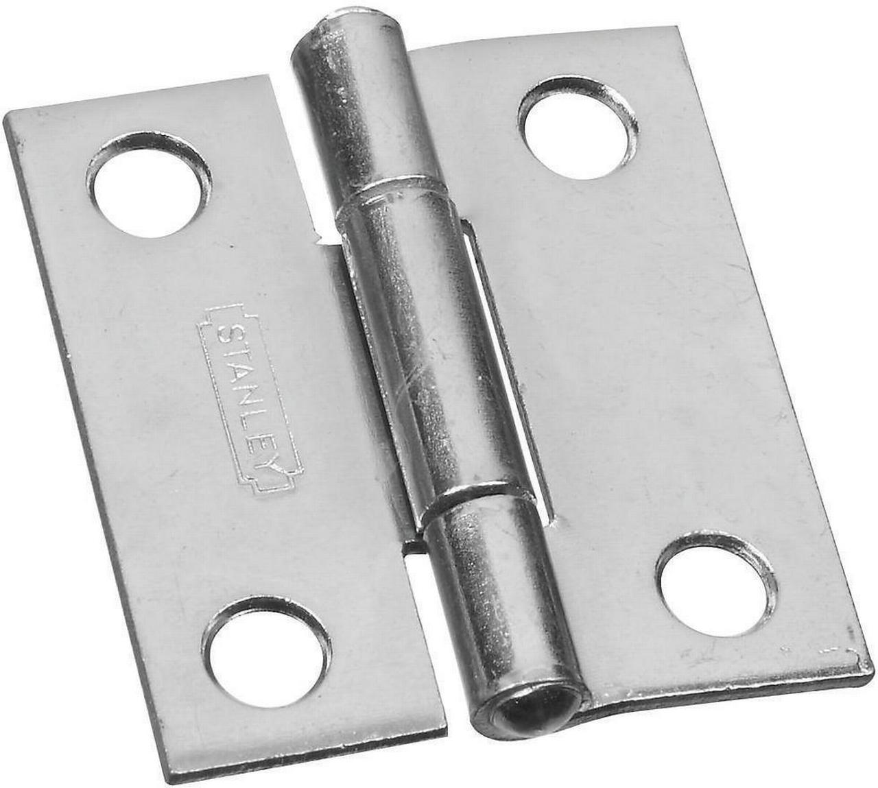 Stanley 751560 Narrow Utility Hinge, 6 Hole, 11/2 in L, Steel