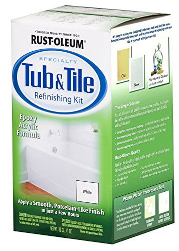 Rust Oleum 7860519 Tub And Tile, Aquafinish 32 Oz Bathtub And Tile Refinishing Kit
