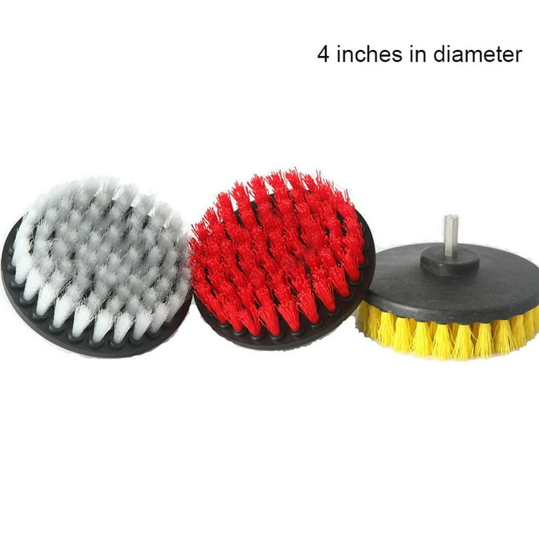 3 Pcs/set Electric Drill Brush Bristle Cleaning Head For Car Tile