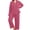 A1-Mauve, variant on SHOWMALL Women's Plus Size Pajama Sets Long Sleeve Button Down Sleepwear 2-Piece Loungewear with Pockets