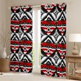 thumbnail image 2 of Castle Fairy Hippie Aztec Blackout Curtains Set of 2 (52x84 Each) for Female Men Adults,Abstract Geometric Window Curtains,Bohemian Tribal Curtains and Drapes,Super Cozy Room Decor, 2 of 6
