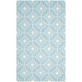 thumbnail image 7 of SAFAVIEH Four Seasons Delbert Trellis Polyester Area Rug, Light Blue/Ivory, 8' x 10', 7 of 7