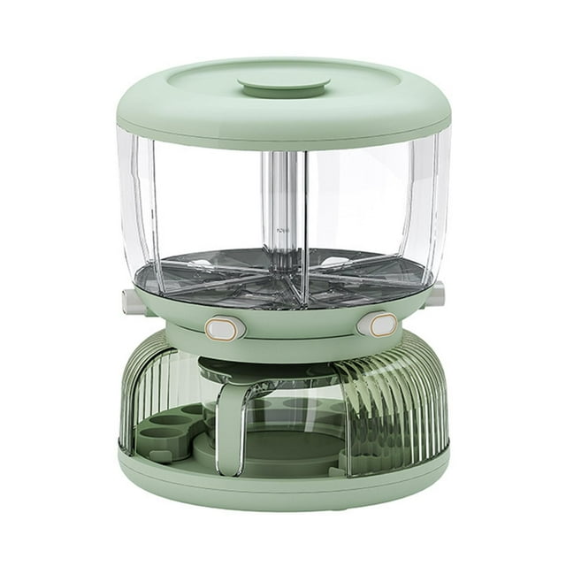 Dispensador de Cereales Dispensador de Cubo de Arroz, Contenedor de Arroz Giratorio de 6 degree, Caja de Almacenamiento de Arroz Impermeable Automática Par Verde Sunnimix contenedor de almacenamiento de arroz