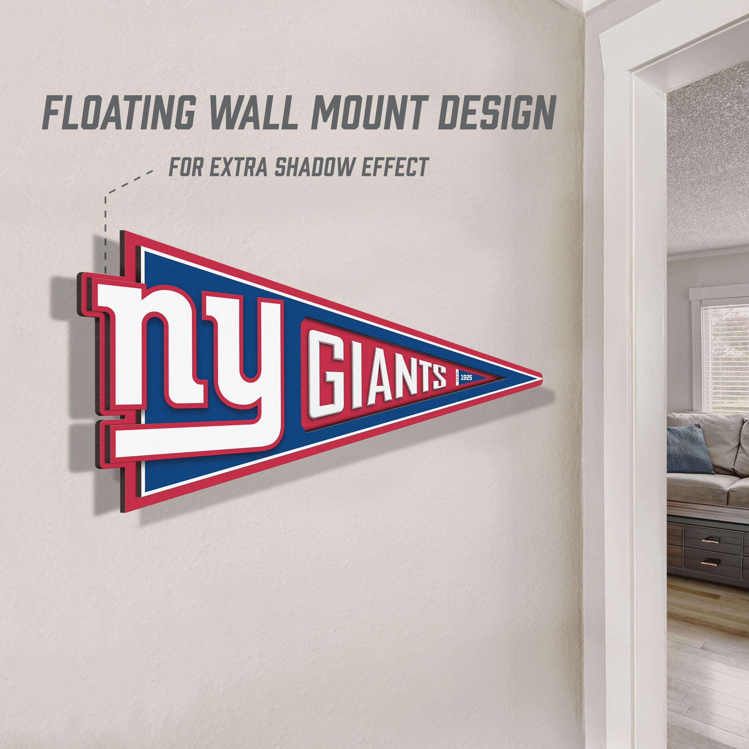 YouTheFan NFL New York Giants Pennant Sign