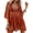 Orange, variant on JYLFC Womens Plus Size Swimwear Cover Ups Contrast Lace Beach Dress Beachwear