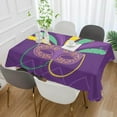 thumbnail image 5 of 60"x90" Mardi Gras Tablecloth, Waterproof Washable Polyester Square Table Cover Durable Tablecloth for Kitchen Dining Table Party Decor, 5 of 7