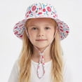 thumbnail image 2 of TOWED22 Kids Sun Hat UPF 50+ Quick Dry Foldable Bucket Hat Lightweight Adjustable Fishing Safari Hat for Girls and Boys(Red,6-10 Y), 2 of 5