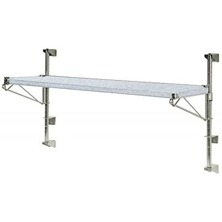 

18 Deep x 72 Wide x 14 High Adjustable 1 Tier Solid Galvanized Wall Mount Shelving Kit