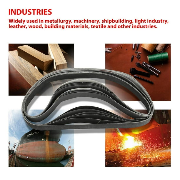 15-Pack 1" X 30" Sanding Belts – Aluminum Oxide 600/800/1000 Grit – Grinding & Polishing For Metal, Wood, Leather & More