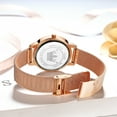 thumbnail image 5 of OLEVS Ladies Watches Rose Gold Mesh Strap Fashion Dress Japanese Quartz Waterproof Luminous Female Watches for Women White Dial, 5 of 13