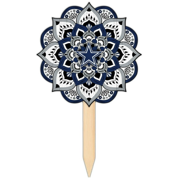 Dallas Cowboys 18'' x 12'' Mandala Yard Stake