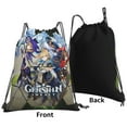 thumbnail image 3 of Genshin Impact Drawstring Backpack Simple Sports Gym Bag Draw String Bags Casual Rucksack, 3 of 9