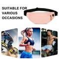 thumbnail image 3 of Hukapapa Runner's bolsillo pequeño en la cadera-bolsillo deportivo de ocio-bolsillo fitness-bolso diagonal para viaje y correrrosa, 3 of 5