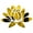 Golden, variant on 3D Lotus Flower Wall Stickers - Eco-Friendly, Removable Acrylic Decor for Living Room, Bedroom, and TV Background - Creative Gift Idea