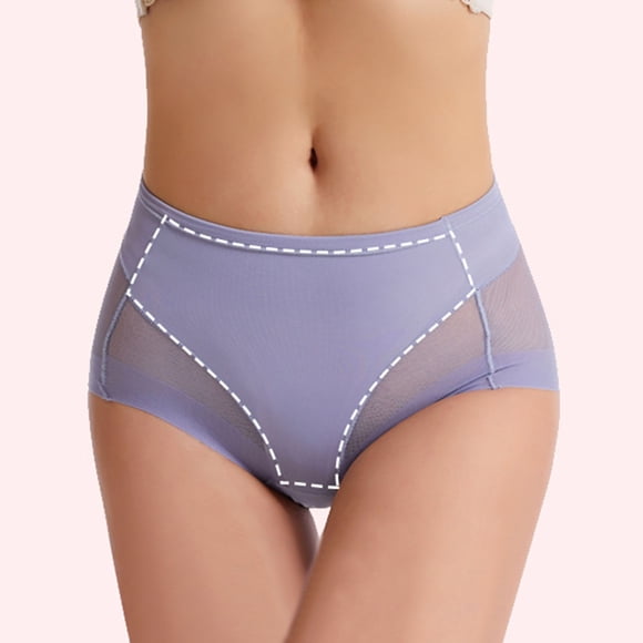 Kelon Women's Panties Clearance Women's Nylon Underwear Women's Seamless Bikini Underwear Half Back Coverage Panties