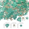 thumbnail image 3 of 15g Mermaid Seashell Glitter PVC Table Confetti for Wedding, Birthday, Bridal Shower, Valentines Party Decorations (Blue), 3 of 6