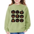 thumbnail image 4 of Mercatoo Kids Baby Halloween Sweatshirt Pumpkin Graphic Print Pullover for Boys Girls Crewneck Long Sleeve Tops, 4 of 6