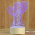 thumbnail image 1 of LINLIN 3D Night Light, Blue LED Night Light USB Powered LED Lights Desk Table LED Bedside Lamp for Kids Nightlight for Home Decoration, 1 of 3