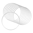 thumbnail image 1 of 12 inch Metal Floral Hoop for DIY Macrame Wall Hanging Crafts 10pcs, 1 of 8
