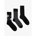 thumbnail image 2 of Geometric Patterned Striped 3-Pack Socket Socks Set, 2 of 3