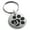 Silver, variant on Stainless Steel Letter U Initial Cat Dog Paws Monogram Engraved Small Medallion Circle Charm Keychain Keyring