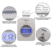 uPunch Electronic Calculating Bundle Punch Card Time Clock System 159969