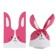50PCS Gifts Bunny Ear Storage Pocket Rabbit Cookie Bags Candy Bag Biscuit Package Easter Rabbit 7