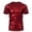 Red, variant on Shiny Metallic Shirt for Men Short Sleeve Crewneck Metallic Wet Look Tshirts 70s Disco Party Clubwear