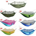 thumbnail image 3 of Portable Double Swing Hammock Nylon Bed With Mosquito Net For Campinghiking, 3 of 5