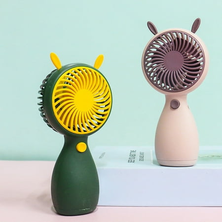 

HYDa Mini Fan USB Charging 3 Speeds Plastic Portable Handheld Cooling Fan for Summer