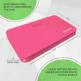 thumbnail image 2 of Premium Thick Kneeling Pads by Sleek Garden-Bath floor Kneeler for Baby, Knee Pad Cushion for Pool & Garden, Pink, 12.5"x17.8"x2", 2 of 5