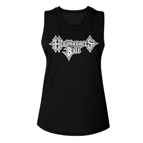 MTV Headbangers Ball Black Women's Muscle Tank Top T-Shirt