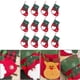 thumbnail image 4 of Red Christmas Gift Sock with Premium Fabric for Decoration and Small Presents 12 Pieces, 4 of 5
