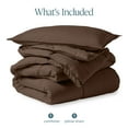 thumbnail image 7 of Bare Home Down Alternative Comforter Set - 2-Pieces - All Seasons - Twin/Twin-XL, Cocoa, 7 of 7