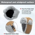 thumbnail image 3 of TOPTIE Winter Hats Windproof Faux Fur Trapper Hat with Earflaps Warm Hat for Men Women-Blue, 3 of 7
