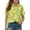 Green, variant on Girls Short Sleeve Polo Shirts Kids Cute Animal Print School Uniform Polo Shirt 10-12 Years