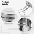thumbnail image 2 of 4 PCS Camping Cookware Set, Portable Lightweight Stainless Steel Pots with Storage Bag, Stackable Cooking Pot Pan Plate Set for Mountaineering, Hiking, Picnic, Outdoor Activities, 2 of 6