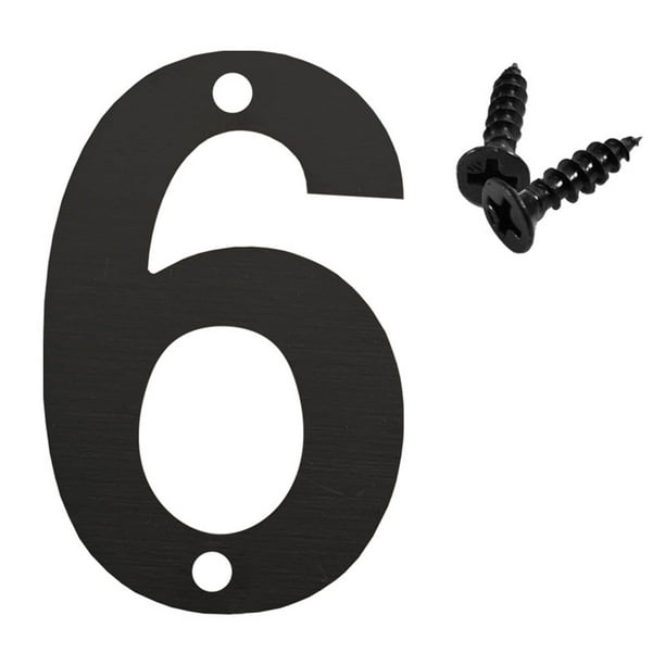 3 In Floating Address House Number Modern Metal Letters Garden Garage Mailbox Decor Number Nail Kit Visual Sign