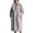 Gray, variant on Women's Luxury Faux Fur Long Lapel Coat Teddy Fuzzy Fleece Open Front Overcoats Plus Size for Holiday Party Dating Orange L