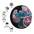 thumbnail image 4 of Saiise Blue Lipped Pit Viper And Three Pink Roses Print Waterproof Leather Tire Cover, Durable Wheel Protector for Jeep Wrangler, RV, SUV, Truck, and Travel Trailers-16 inch, 4 of 6