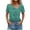 Green, variant on Womens Tunic Tops Dressy Casual Short Sleeve Short Sleeve Shirts for Women Loose Fit Summer Clothes for Young Women 2025 Vacation