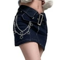 thumbnail image 6 of Pants Chain Metallic Punk 2Layered Star Pendant Jeans Chain Clothing Decorative Hiphop Waist Chain 2000s Waist Jewelry, 6 of 8
