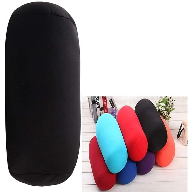 Almohada de microperlas para el cuello Almohada de viaje Gorra de viaje Bolster Funda de almohada Cojín enrollable WD.WDQZL Hogar