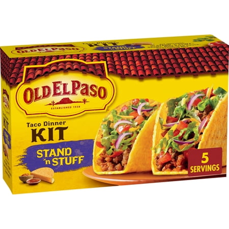 Old El Paso Stand 'N Stuff Taco Dinner Kit, Easy Meal Prep, 10 Count, 8.8 oz